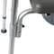 Flash Furniture Hercules Gray Shower Commode Chair with Safety Rail, Height Adjustable Frame, Padded Seat & Armrests DC-HY6458L-GRY-GG - alternate 4
